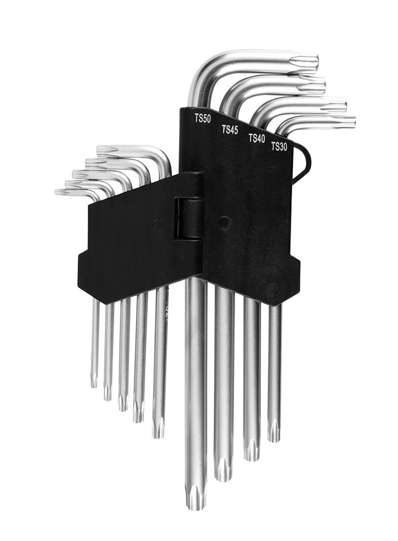 Klucze pięciokątne TS10-50, zestaw 9 szt.