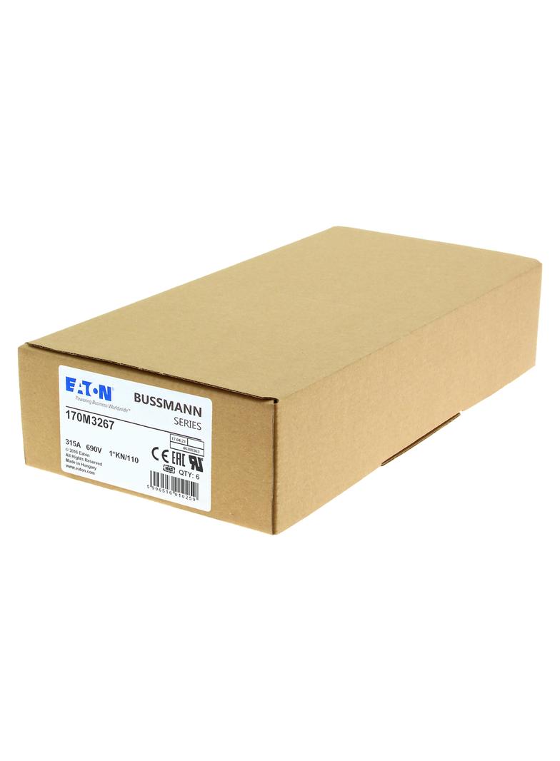 315A 690V 1*KN/110 aR INDICATOR FUSE Wkładka szybka 315A AC 690V compact DIN 1 45x58x134 m 170M3267