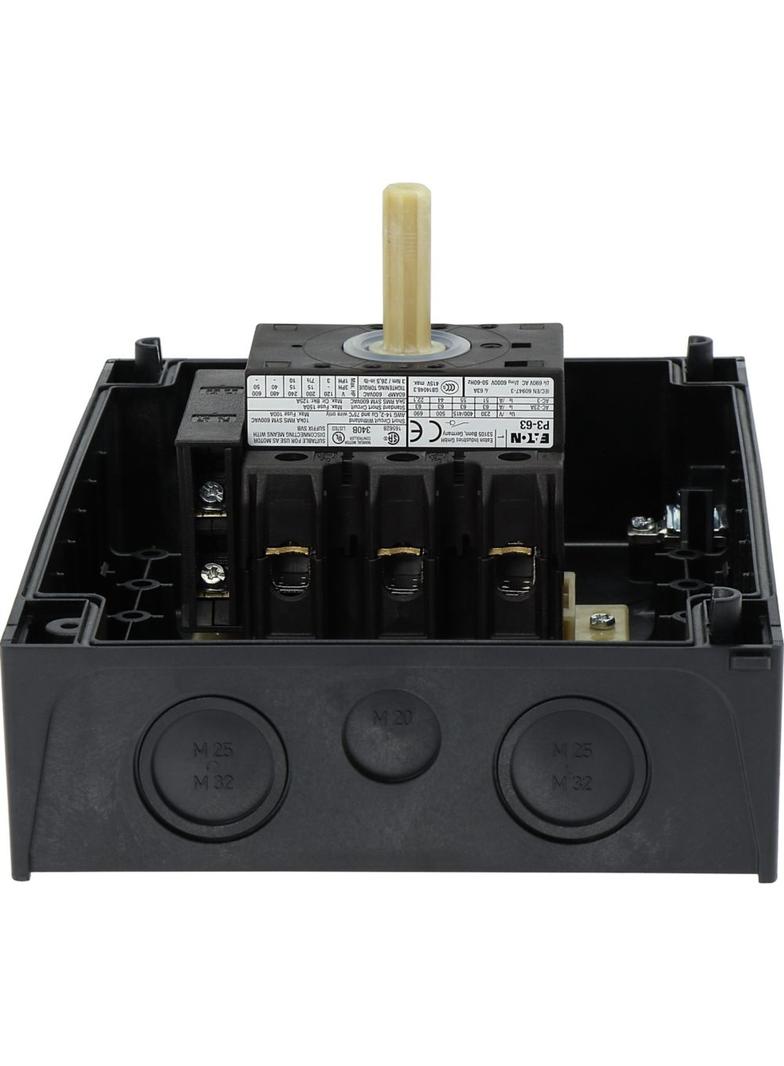 Łącznik krzywkowy 0-1 3P 63A 1Z 1R w obudowie IP65 P3-63/I4/SVB/HI11 207348 EATON