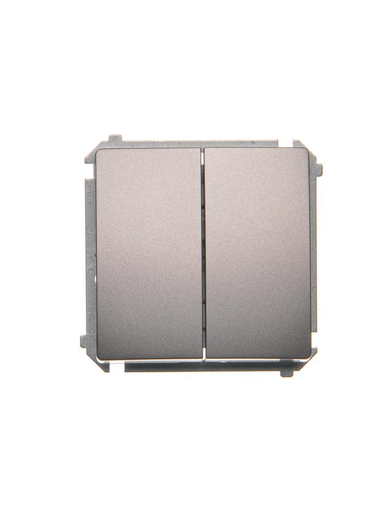 Simon Basic Łącznik schodowy podwójny 10A 250V zaciski śrubowe stal inox BMW6/2.01/21 KONTAKT
