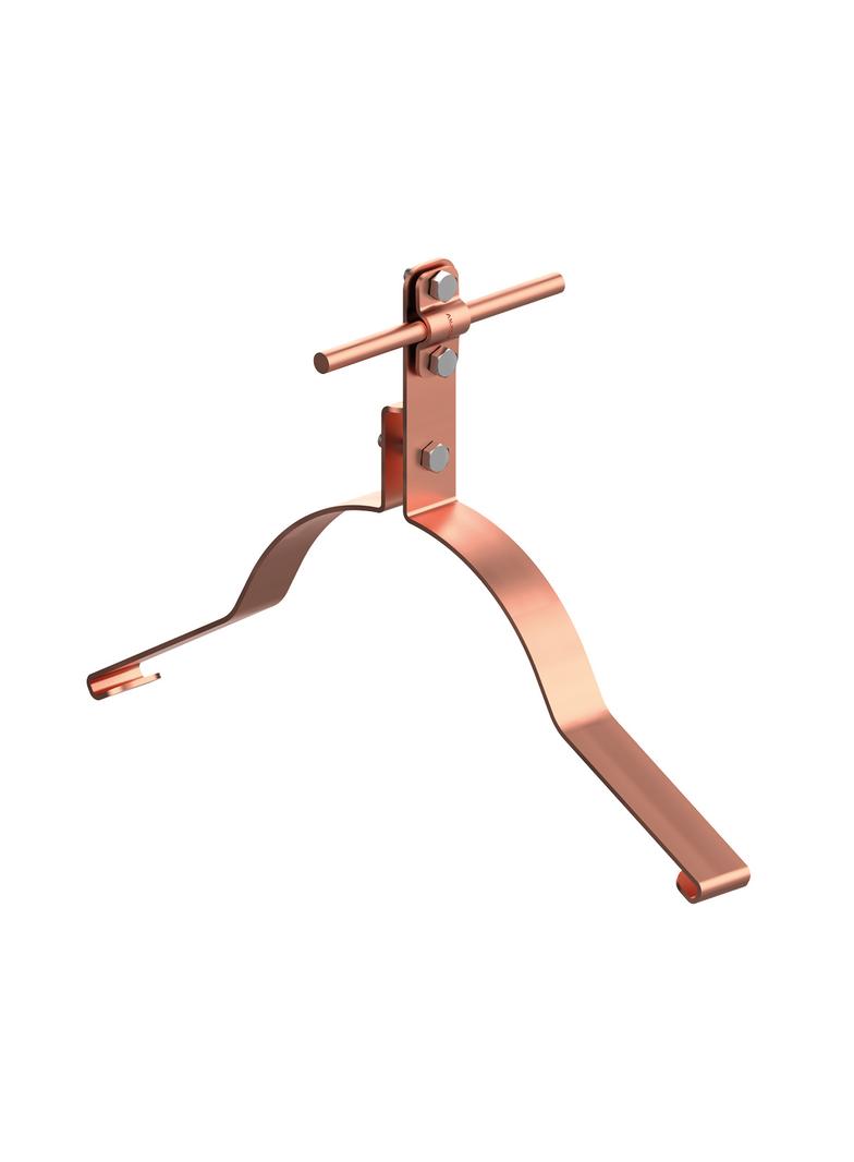 Uchwyt gąsiorowy "WZÓR 13" Z-śruba H=10 cm, /CU/