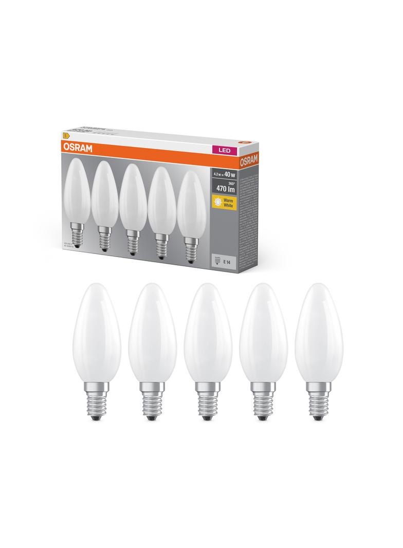 Lampa LED BASE Classic B40 4W/827 230V szkło matowe E14 FS5 OSRAM