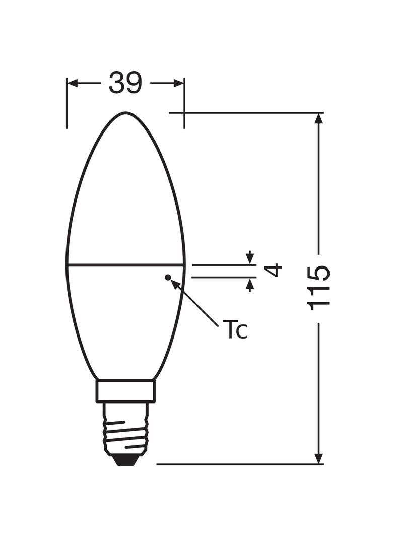 Lampa LED SMART+ ZB CL B Frosted DIM 40 yes 4,9W/ E14