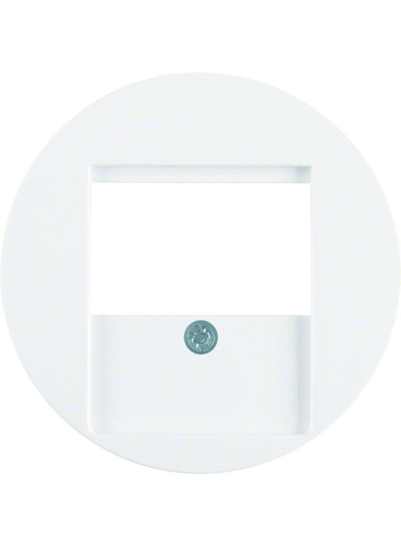 BERKER R.1/R.3 Płytka czołowa do gniazda głośnikowego biały 6810332089 HAGER