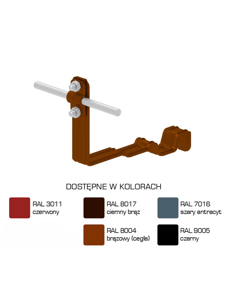 AN-24M/LA/-N Uchwyt dach.prof.pros.Z-śr. WZÓR4 H=10cm /LA/