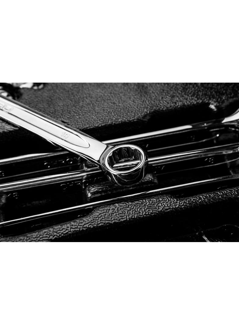 Klucze płasko-oczkowe 6-19 mm, zestaw 14 szt., wkładka