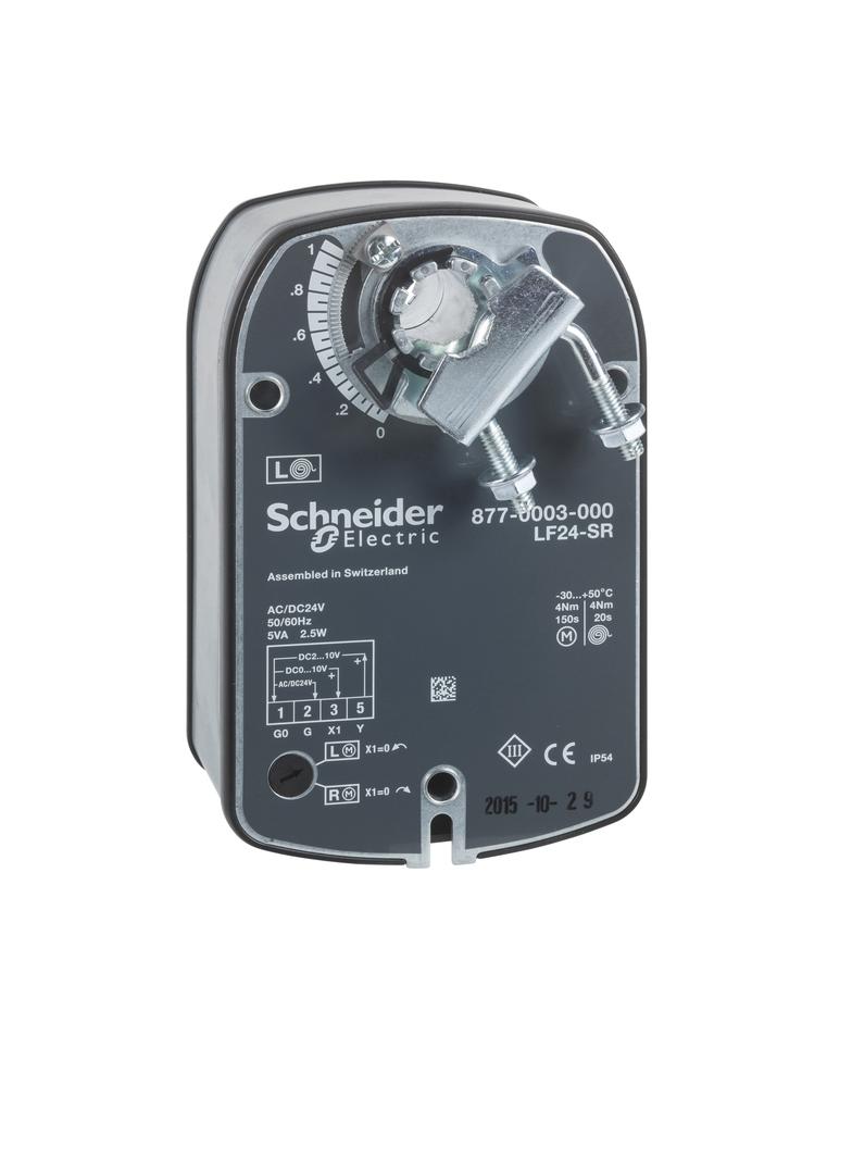 LF, siłownik przepustnicy, sprężyna powrotna, 4 Nm, sterowanie on/off, zasilanie 24 VAC/DC