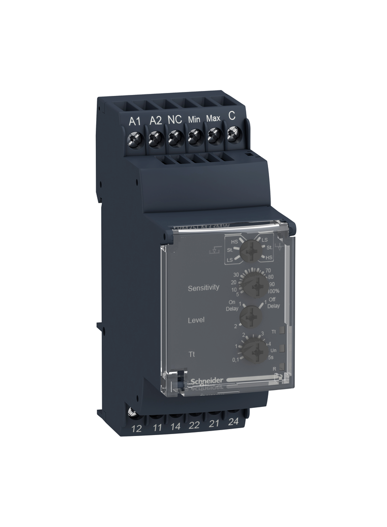 Zelio Control Przekaźnik kontroli poziomu cieczy, 24 240V AC/DC, 2C/O 5A