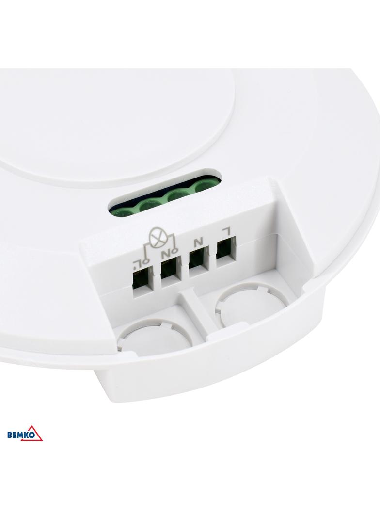 CZUJNIK OBECNOŚCI 360* IP20 NATYNKOWY BIAŁY