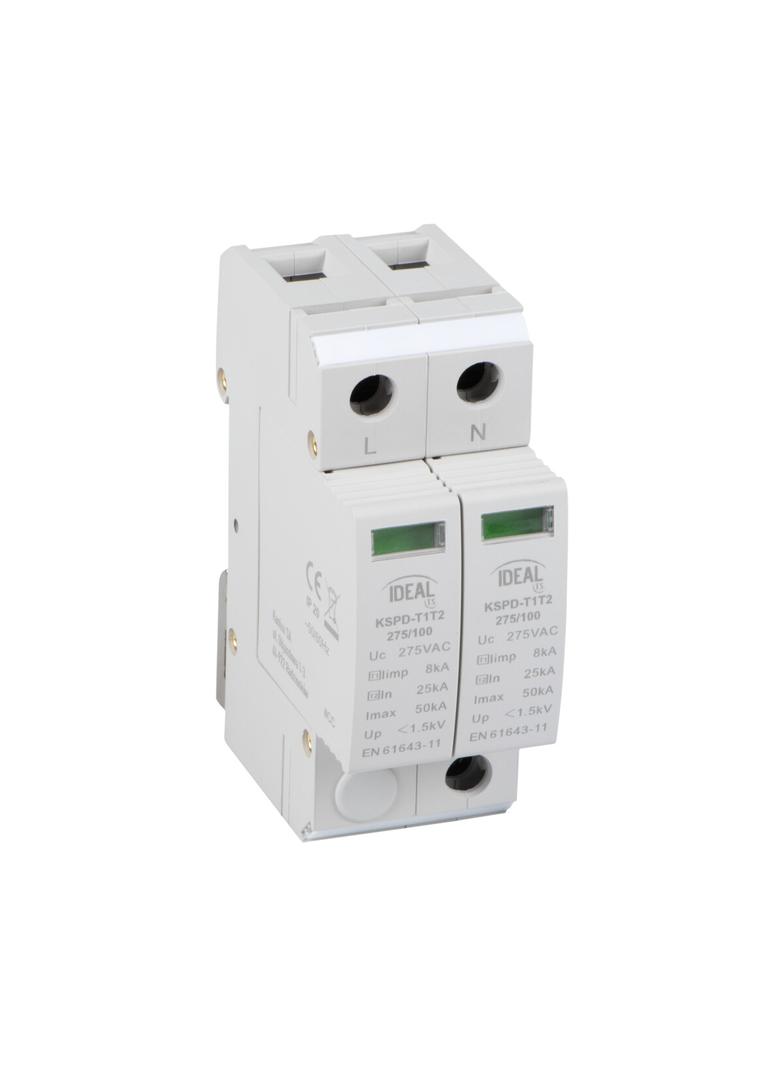 KSPD-T1T2 275/100 1PN Ogranicznik przepięć IDEAL TS KSPD-T1T2 275/100 1PN 2P 36314 KANLUX