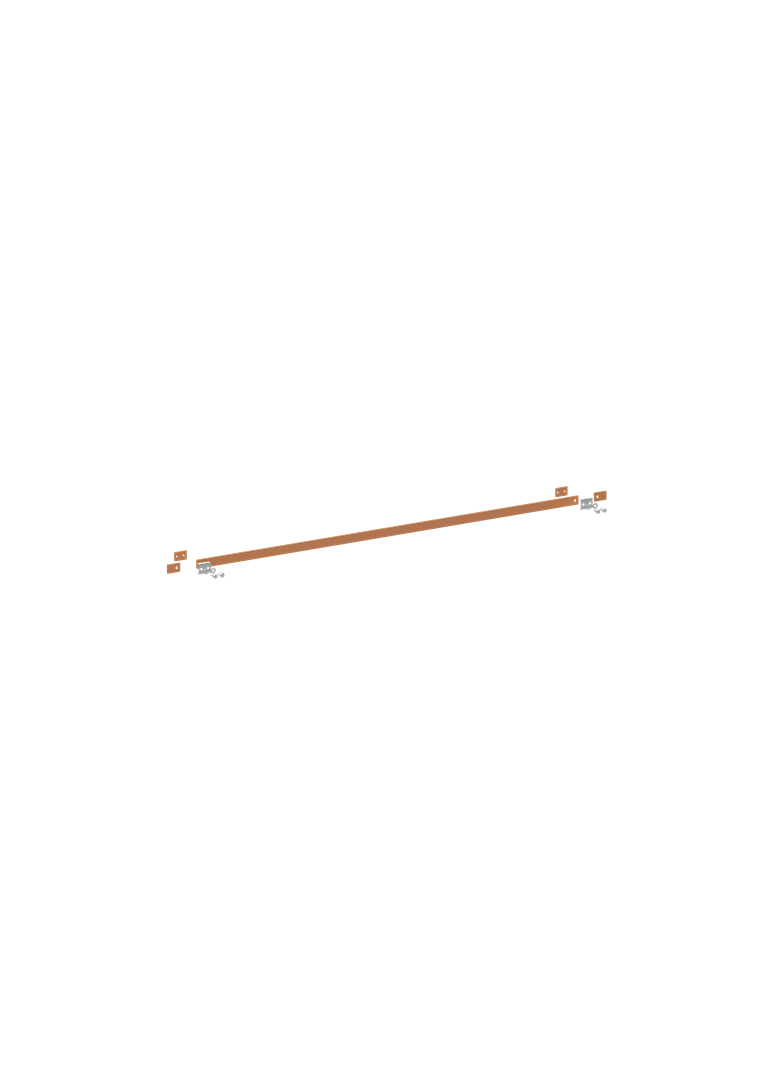 ZX2347 Szyna miedziana 30x5mm szerokość 6PW 1500mm V2, A2 (do samodzielnego montażu)