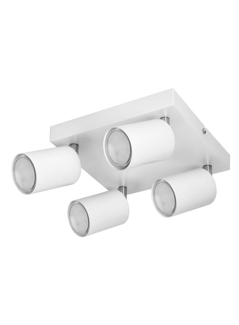 DOA SP 4, oprawa ścienno-sufitowa, GU10 max. 4x50W, IP20, biała, kwadrat