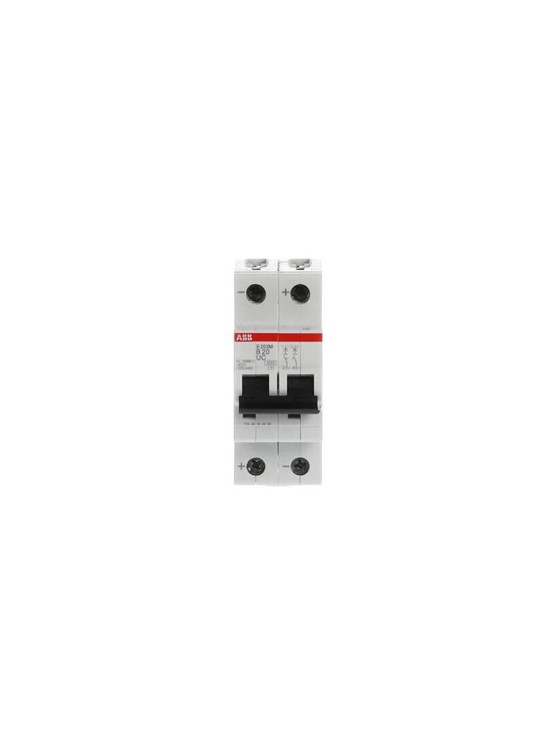 S202M-B20UC Wyłącznik nadprądowy 10kA AC/DC 2P B20A 2CDS272061R0205 ABB