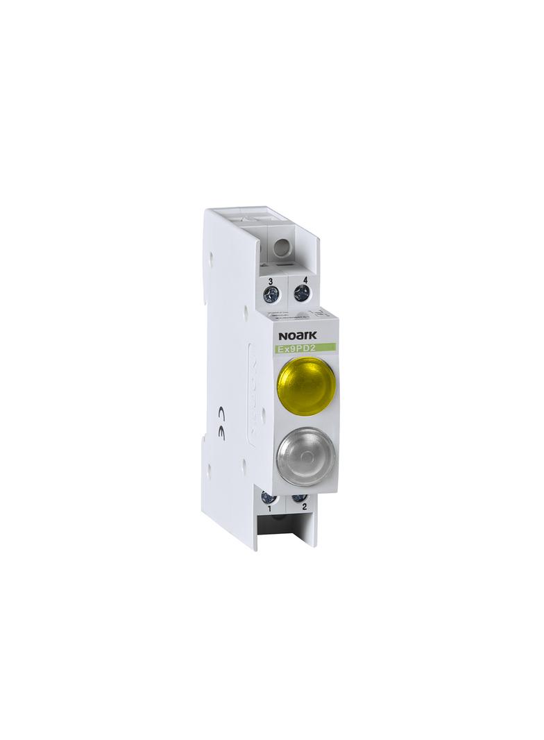 Ex9PD2yw 230V AC/DC Lampka sygnalizacyjna 230V AC/DC 1 żółta 1 biała LED 102513 NOARK