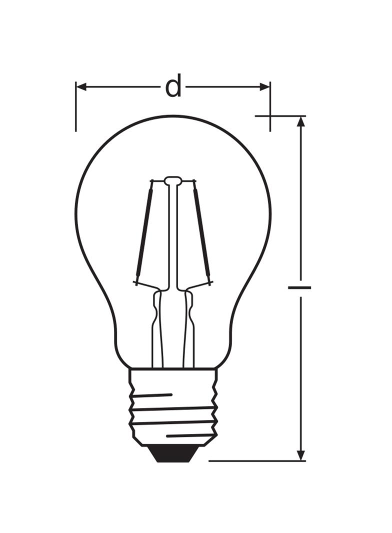 Lampa LED STAR CL A Red 15 non-dim 2,5W E27