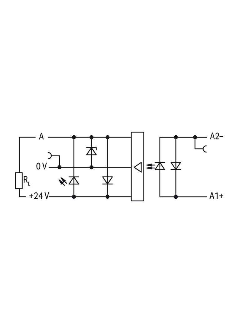 złączka z optoseparatorem 5VDC/24VDC/0,5A/25kHz