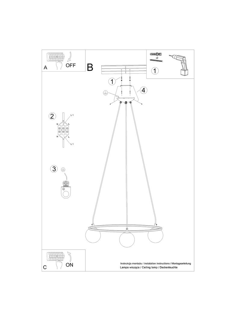 Sollux Żyrandol YOLI 3 SL.1213