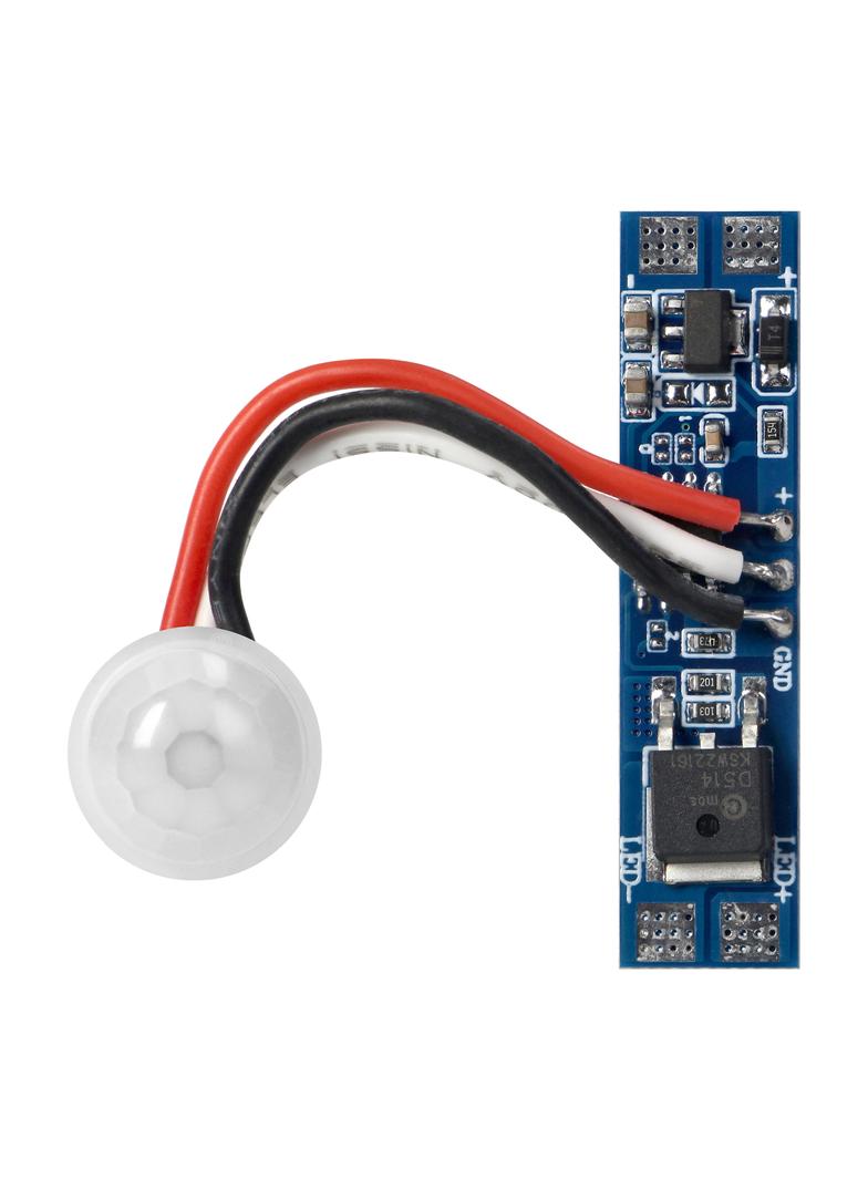 Włącznik z czujnikiem PIR do taśm LED, 5-24V, 8A