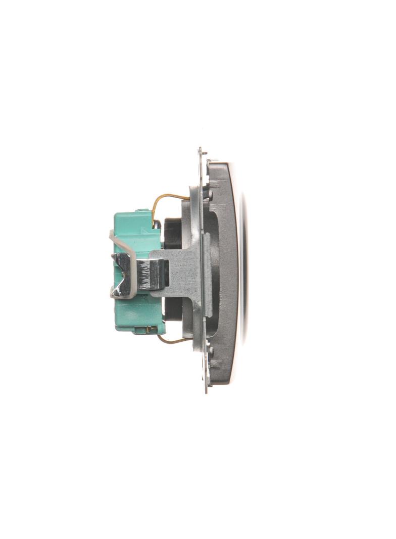 Simon Basic Gniazdo wtyczkowe z uziemieniem Schuko z przesłonami torów prądowych16A 250V zaciski śrubowe stal inox BMGSZ1Z.01/21 BMGSz1z.01/21 KONTAKT