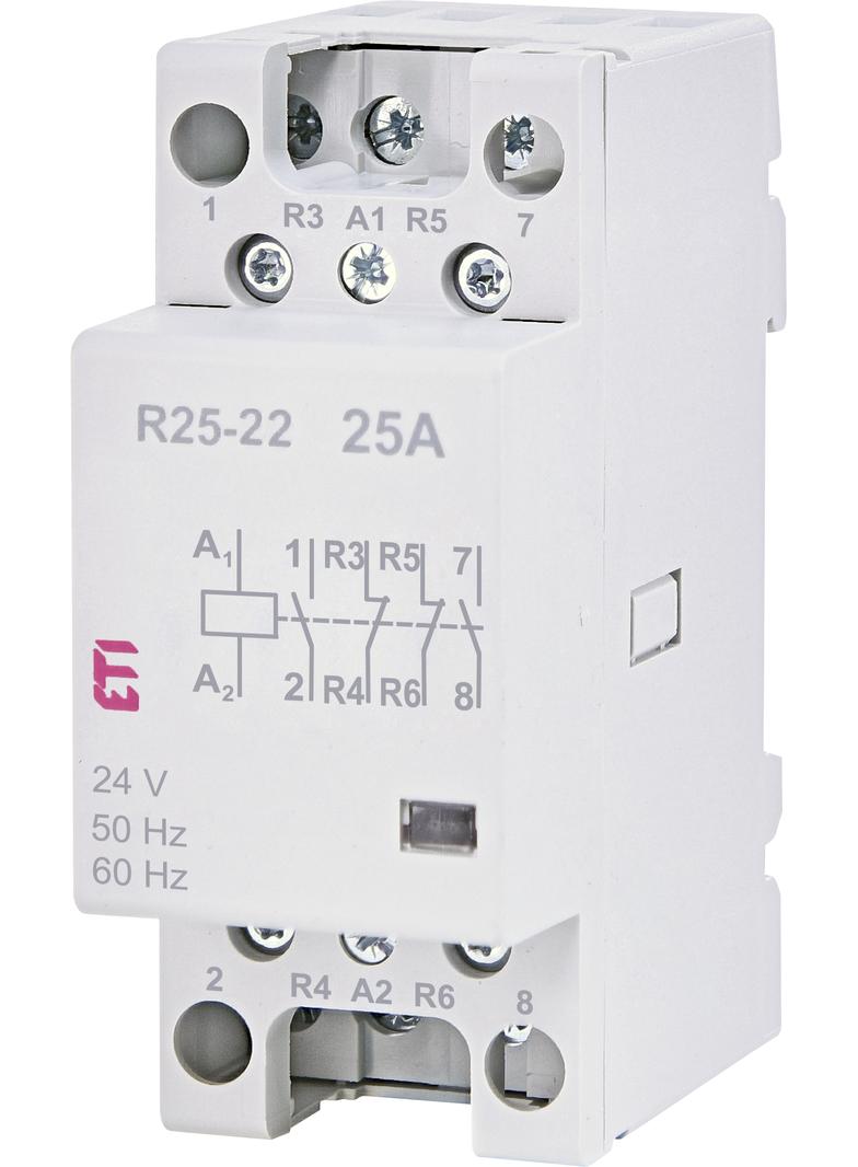 Stycznik modułowy 25A 2Z 2R 2M 4P R 25-22 24V 002462341 ETI