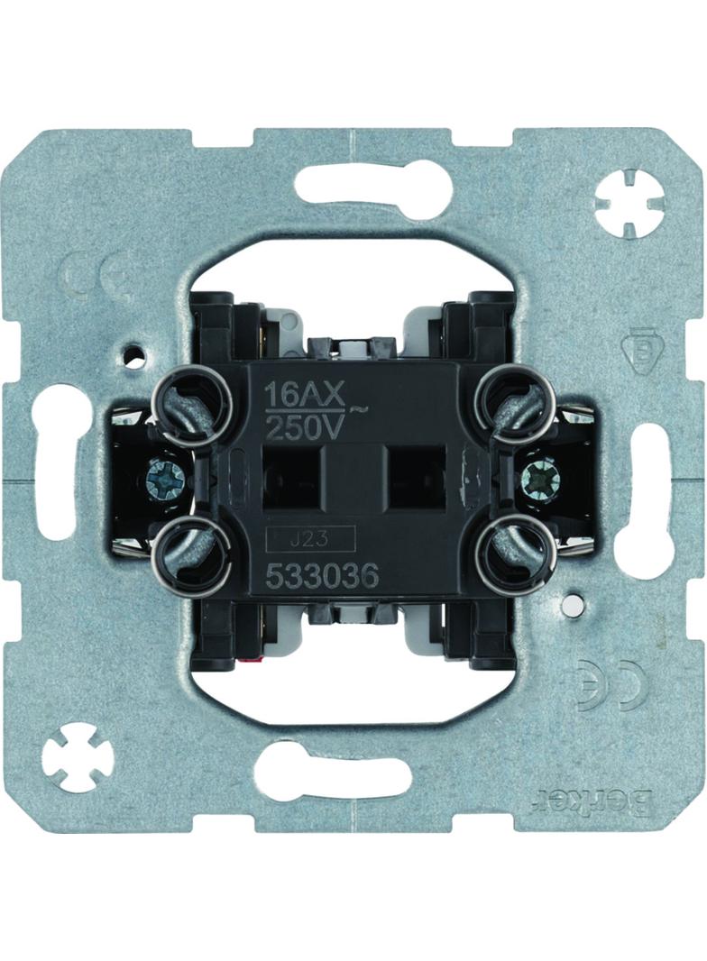 BERKER one.platform Łącznik 1-klawiszowy uniwersalny (schodowy) mechanizm samozaciski 533036 HAGER