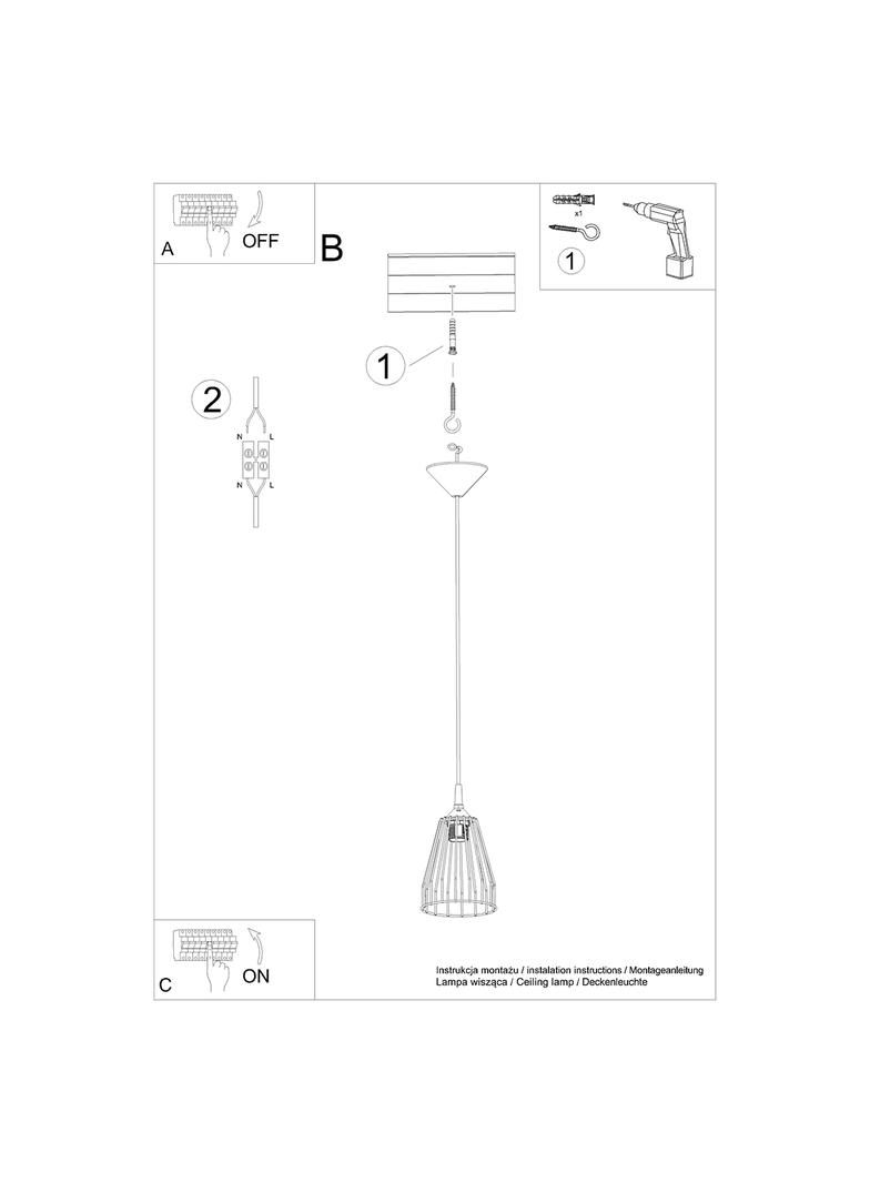 Sollux Lampa wisząca LEYO SL.1205