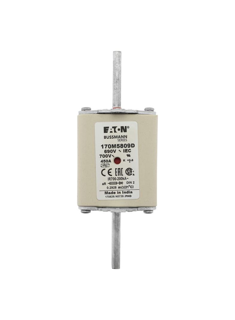 450A 690V aR DIN 2 HSDNH FUSE Wkładka szybka 450A AC 690V DIN 2 aR DIN IEC podwójny wskaźni 170M5809