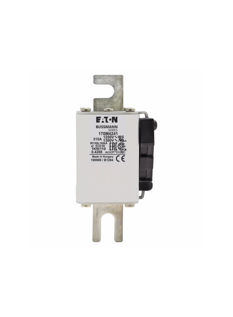 FUSE 315A 1250V 1KN/110 AR CU Wkładka szybka 315A AC 1250V rozmiar 1 53x69x138 mm aR DIN I 170M4241