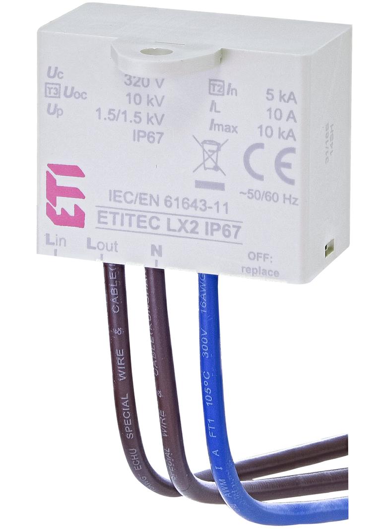 Ogranicznik przepięć - do źródeł światła LED TEC LX2 IP67 002442984 ETI