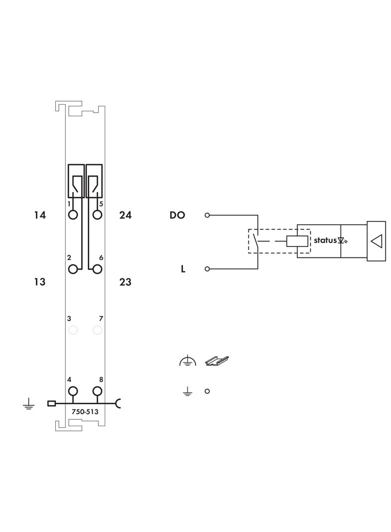 moduł 2DO 250V AC 2,0A przekaźnikowy 2z bezpotencjałowe