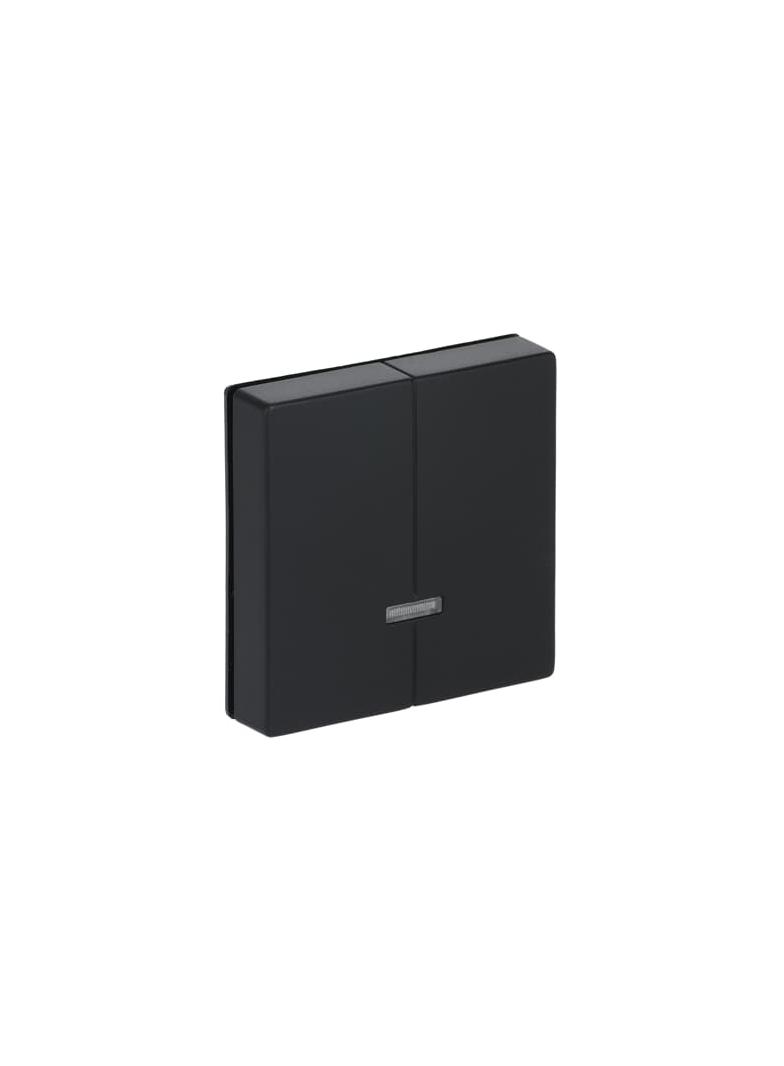 FUTURE Element obsługi z lampką neonową. Do ściemniacza świecznikowego z pamięcią 6565 U czarny mato