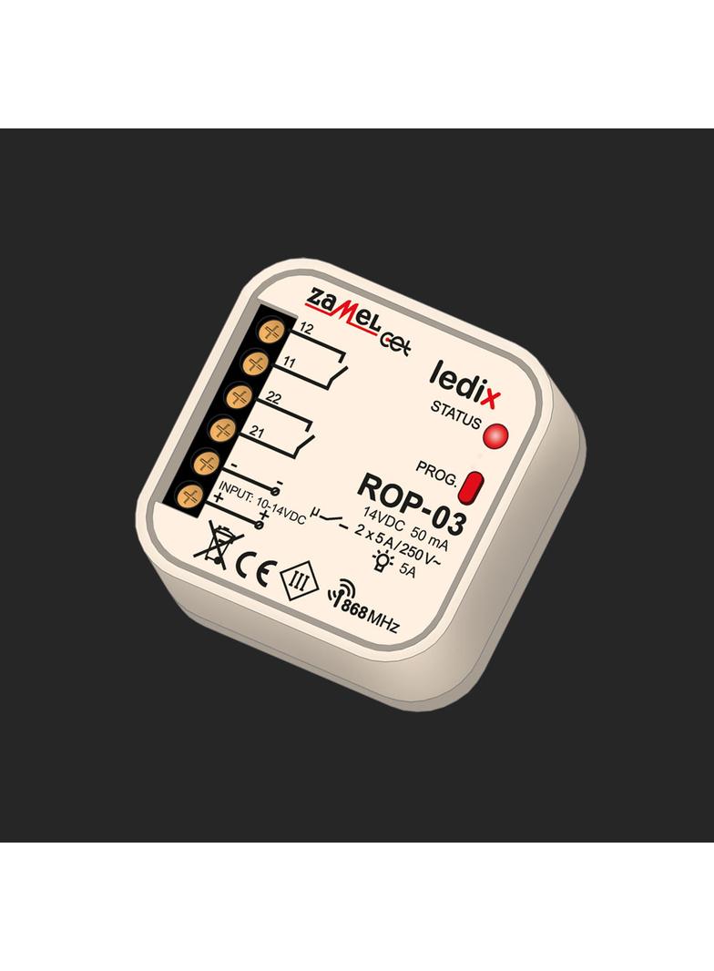 Radiowy odbiornik dopuszkowy 2-kanałowy TYP: ROP-03