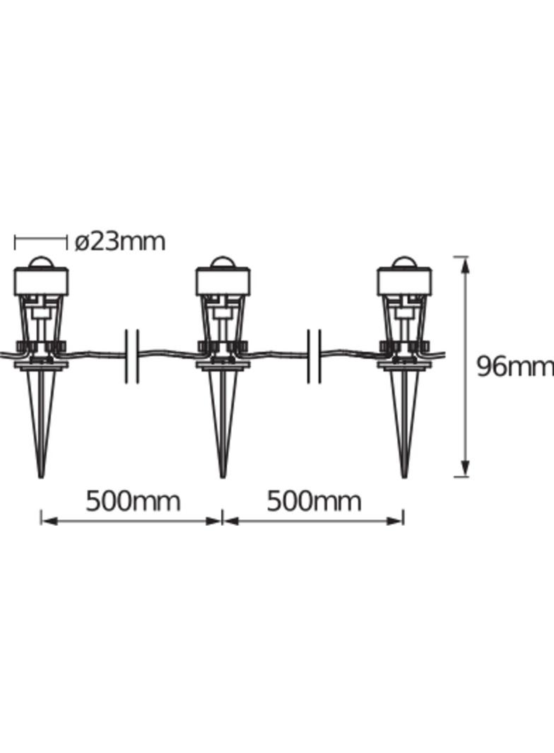 Oprawa SMART+ WIFI GARDEN DOT 3P EXT RGBW