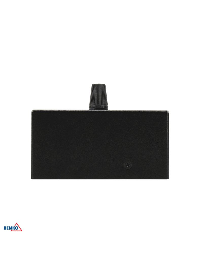 ROZETA SUFITOWA QUALIS 100x50x50 mm CZARNA Z PRZEWODEM DEKORACYJNYM 1,5M