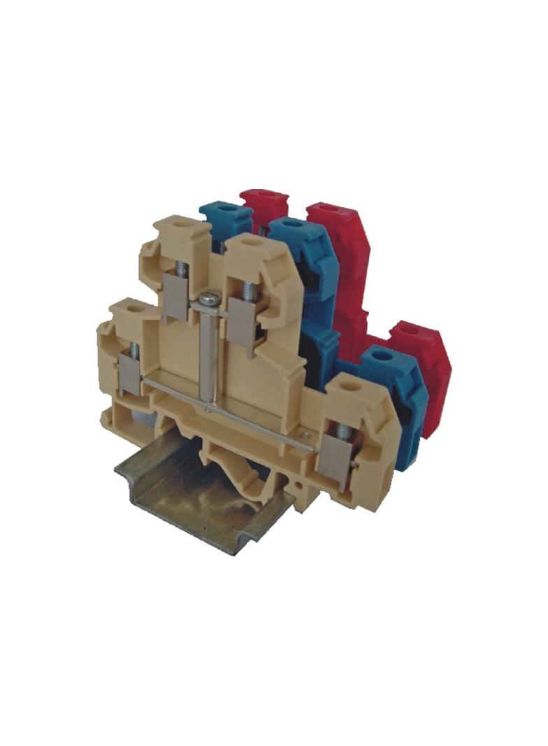 Złączka gwintowa – piętrowa, plus 4 mm2 (czerwona) VS 4 NAI + 003901302 ETI
