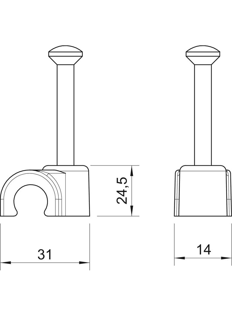 2020, KLIPSY PRZYBIJ.DO KABLA 20MM B.