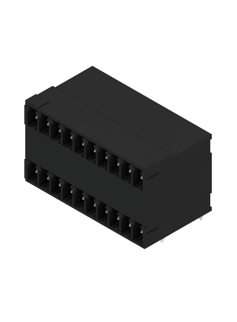 SCD-THR 3.81/20/90G 3.2SN BK BX Wtyki PCB (złącza płyty), 3.81 mm, Liczba biegunów: 20, kąt odejścia: 90° /50szt./ 1973810000 WEIDMÜLLER