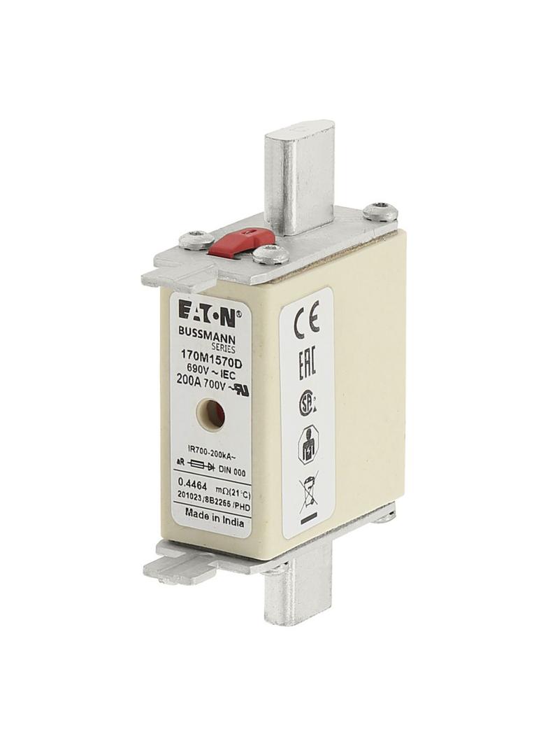 FUSE 200A 690V aR DIN 000 HSDNH Wkładka szybka 200A 690V aR DIN 000 podwójny wskaźnik 170M1570D EATO