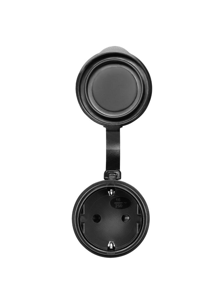 Zestaw bezprzewodowych gniazd MINI Schuko, sterowanych pilotem 2+1, 2300W, IP44 RS-7(GS) ORNO