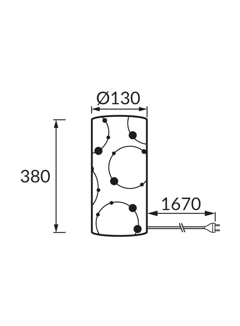 Lampka stołowa LARYSA FOOT E14 BLACK