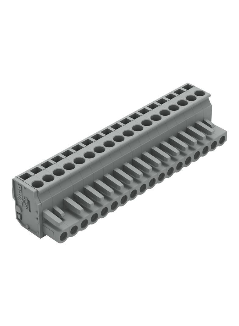 kątowy wtyk sprężynowy raster 5 mm /25szt./ WAGO