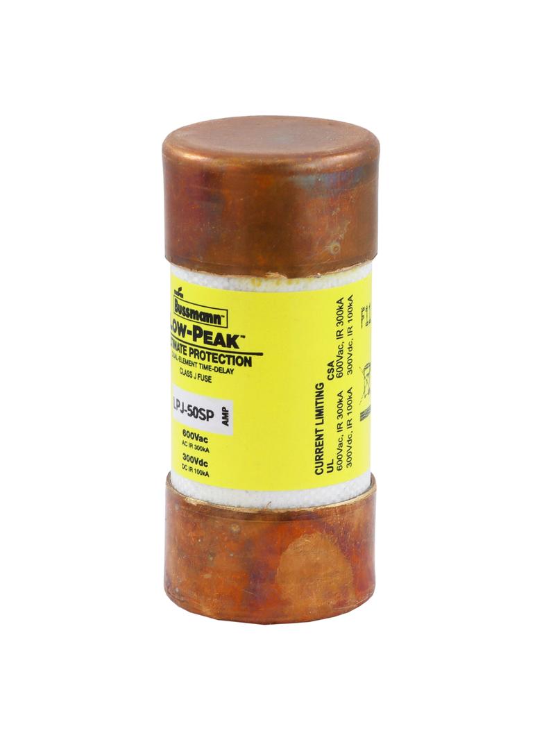 LOW-PEAK CLASS J T/D 50A 600VAC/300V Klasa J T/D LPJ-50SP EATON