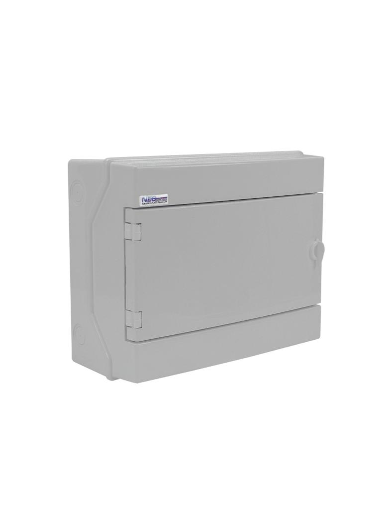 Rozdzielnica hermetyczna natynkowa 1x12 IP65 500VAC/1000VDC RH-12S/S (szare drzwi) 36.711 OPATÓWEK