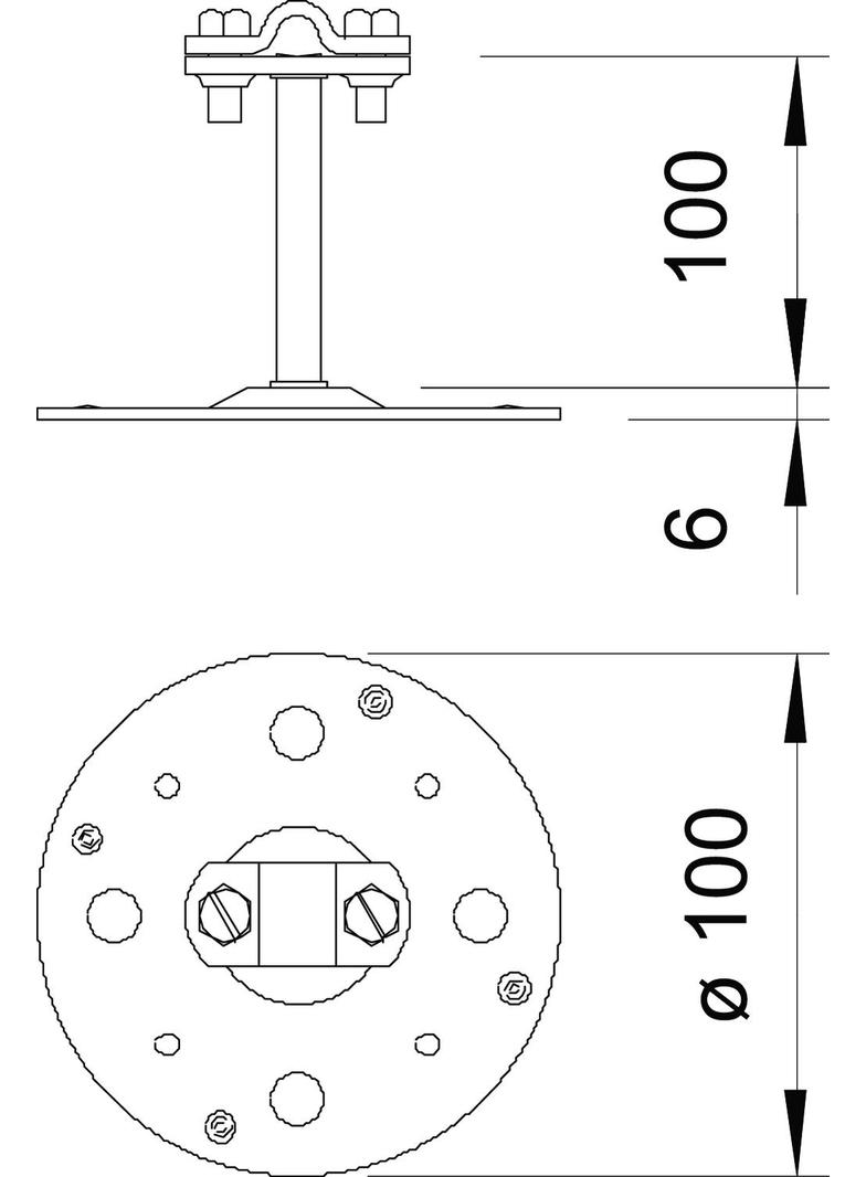 165/B-100, DACH.UCHW.PRZEW.100 MM OC.OGN.