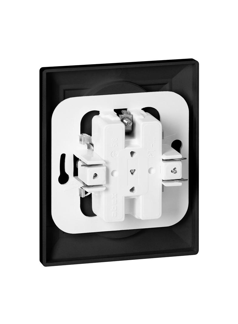 Gniazdo podwójne podtynkowe 2x2P+Z Pearl, 16A, 250V, PT-6 P, czarny OR-OE-7706/K/B ORNO