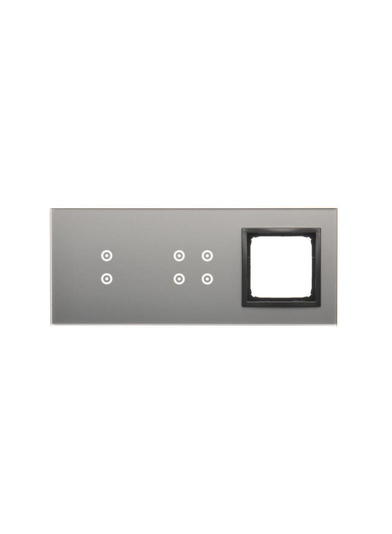 Simon 54 Touch Panel dotykowy S54 Touch 3 moduły 2 pola dotykowe pionowe + 4 pola dotykowe + 1 otwór na osprzęt S54 burzowa chmura DSTR3340/72 KONTAKT