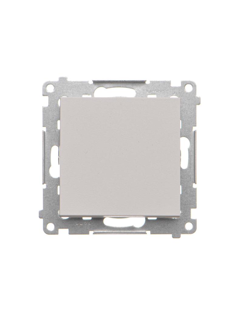 Simon 55 Przycisk zwierny pojedynczy rozwierny bez piktogramu szybkozłączka Jasnoszary mat