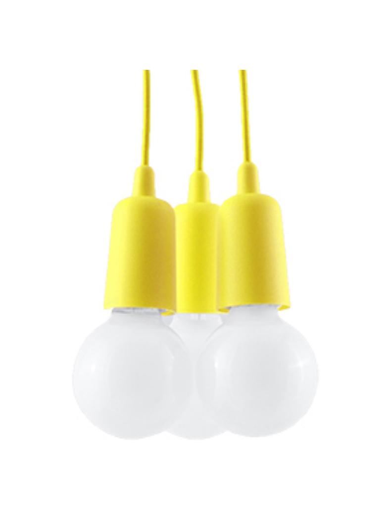Sollux Lampa wisząca DIEGO 3 żółta SL.0579