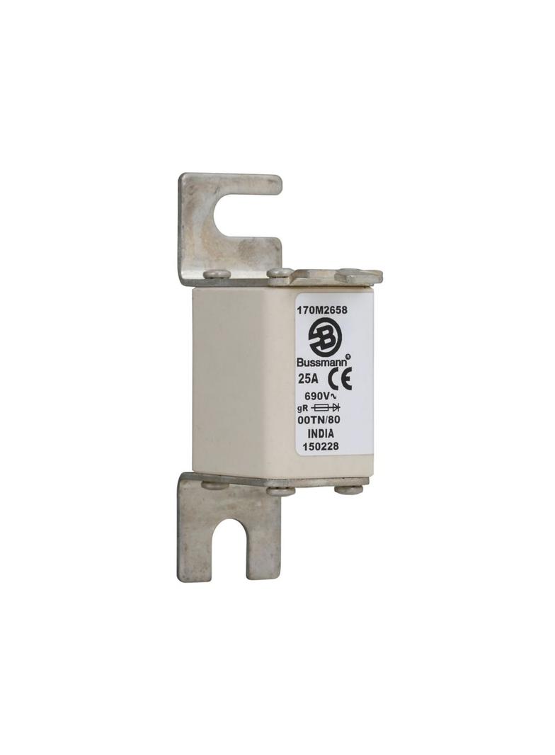 25A 690V gR 00TN/80 TYPE T IND. FUSE Wkładka szybka 25A AC 690V DIN 00 30x67x100 mm gR D 170M2658 EA