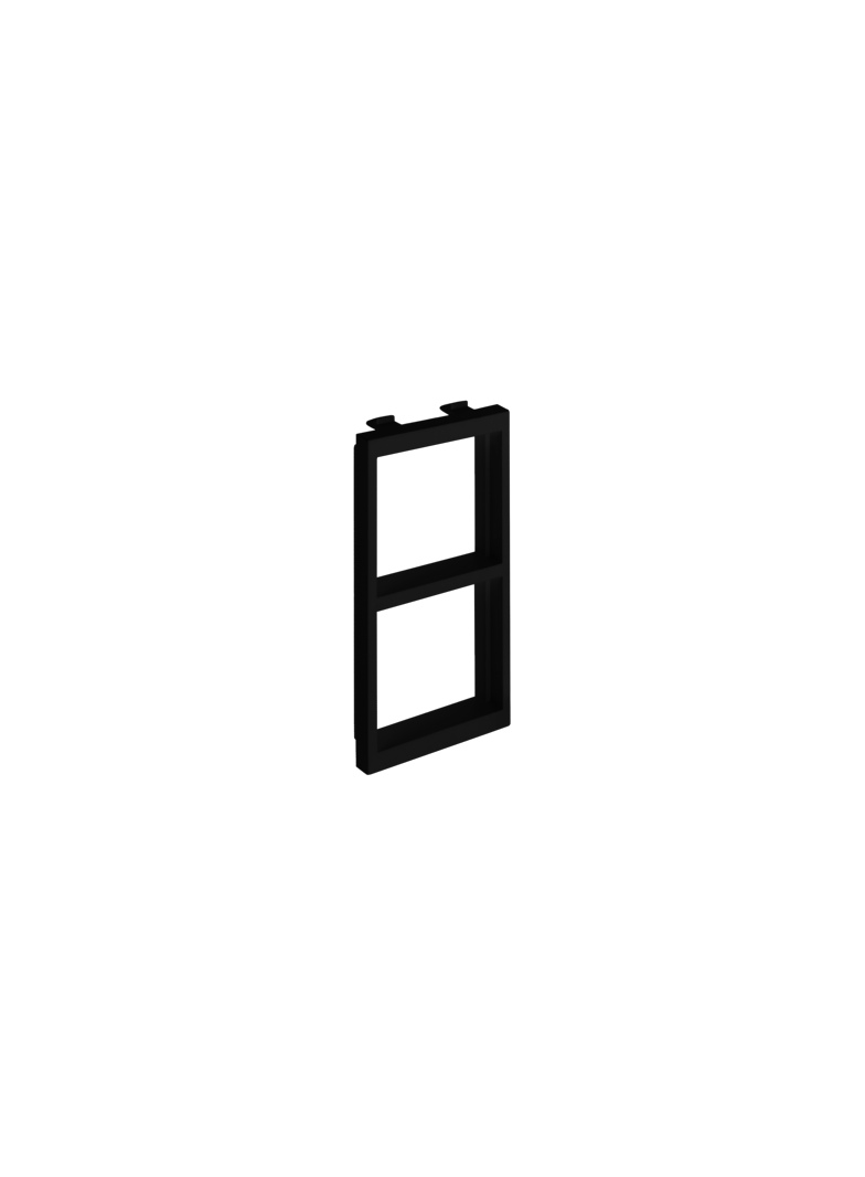 Simon Connect Adapter CIMA na 2 moduły K45 (45x45mm) poziomo szary grafit S66/14 KONTAKT